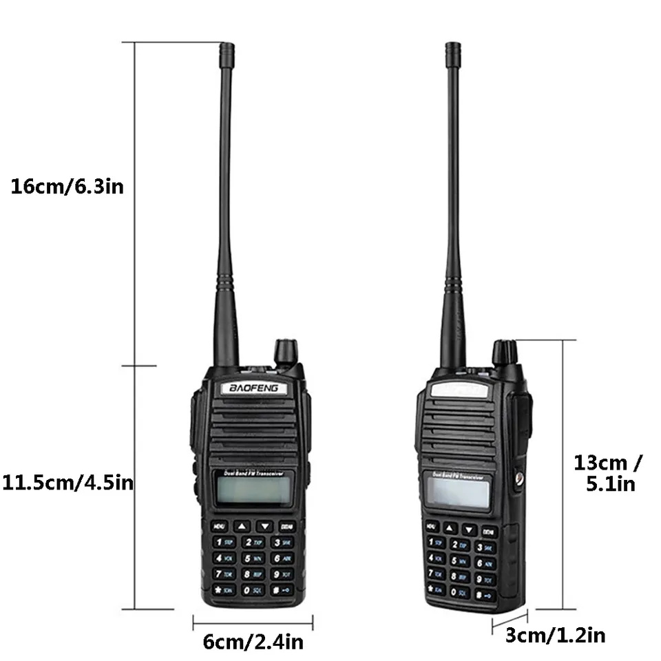 Baofeng UV82 8 Watts High Power 2Way Radio Dual Band Walkie Talkie